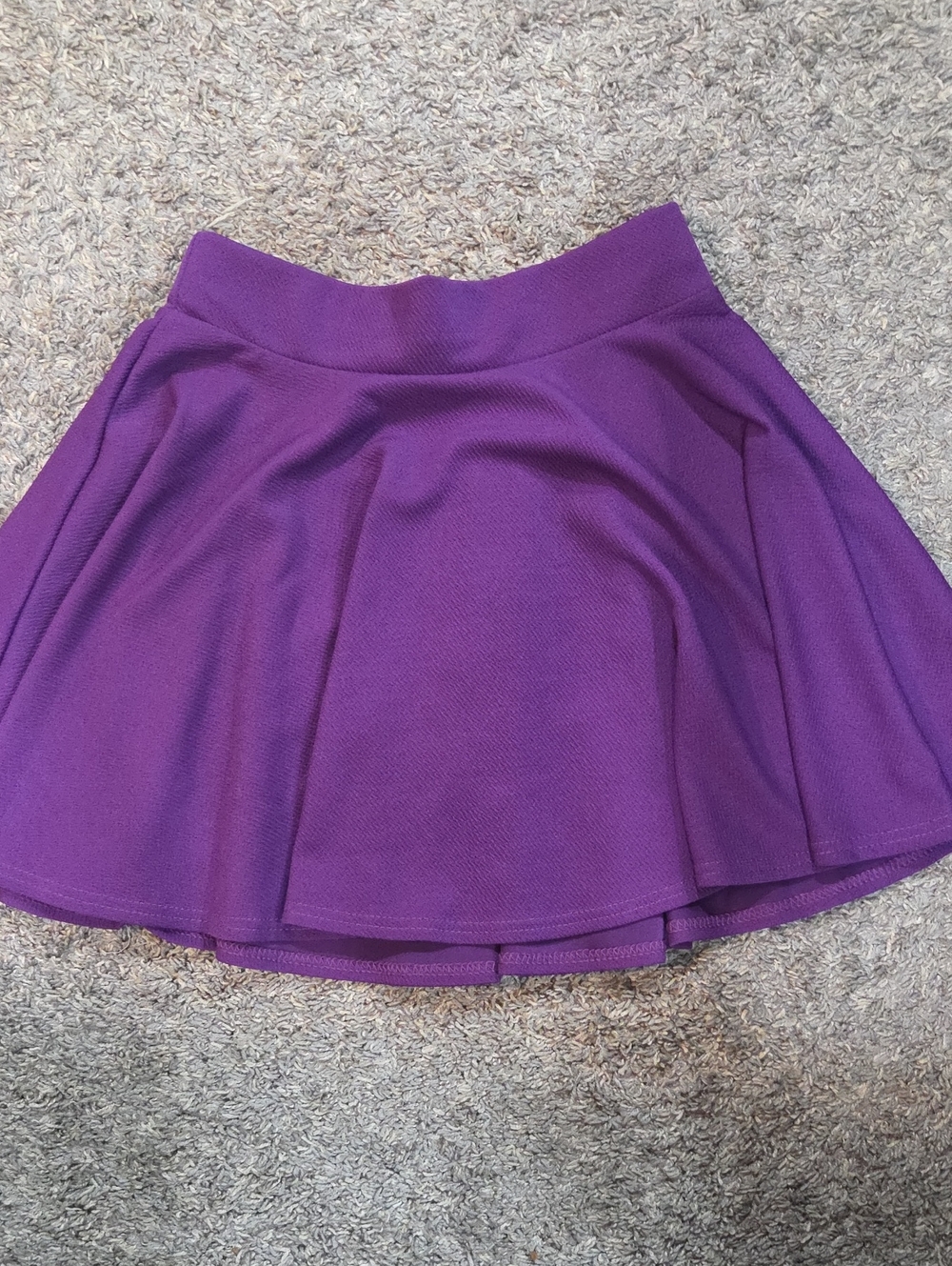 UrbanCoco Purple Flared Skater Skirt